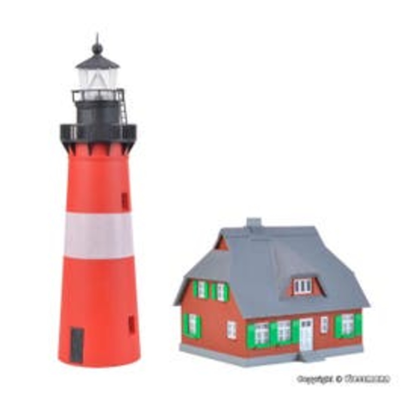 Kibri 39166  HO Lighthouse Hrnum Sylt with annexe kit