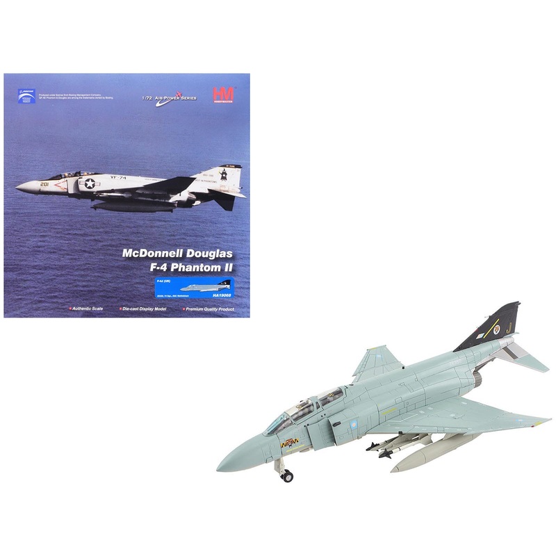 McDonnell Douglas F-4J(UK) Phantom II Fighter-Bomber Aircraft “ZE359 AF Wattisham England” British Royal Air Force “Air Power Series” 1/72 Diecast Model by Hobby Master