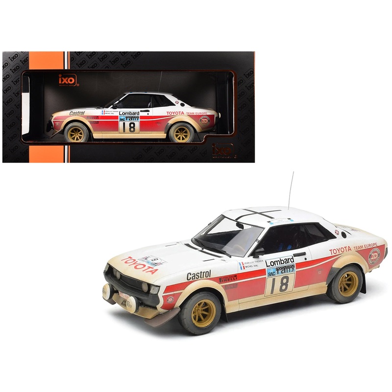Toyota Celica 2000 GT (RA21) #18 Jean-Luc Therier – Michel Vial (Dirty Version) “RAC Rally” (1977) 1/18 Diecast Model Car by IXO Models