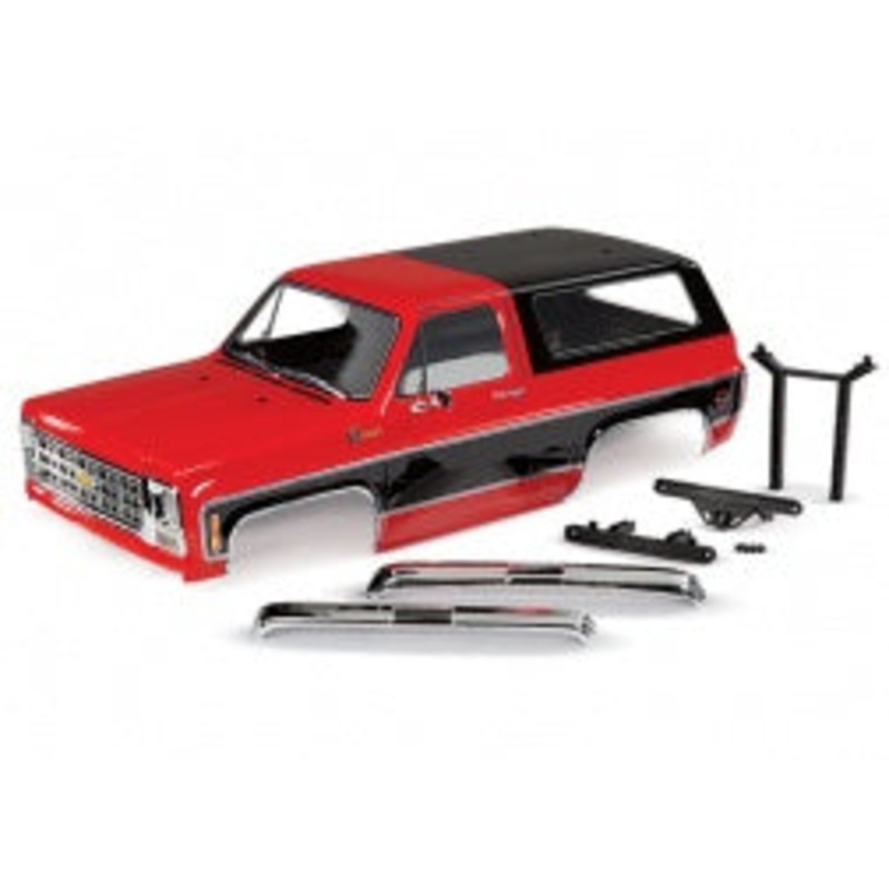 Traxxas – 8130R – Body for Chev Blazer 1979 (Complete) (Red) (TRX-4)