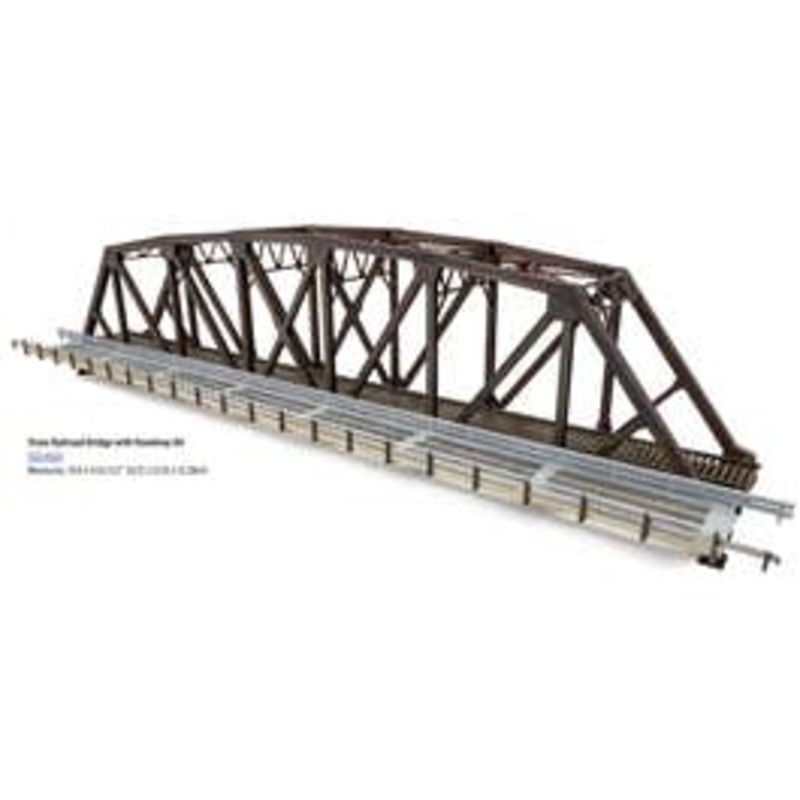 Walthers 933-4523 HO Truss Railroad Bridge with Roadway Kit