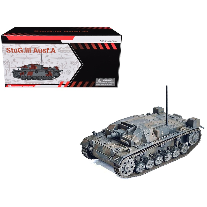 Germany StuG.III Ausf.A Tank “France” (1940) “NEO Dragon Armor” Series 1/72 Plastic Model by Dragon Models