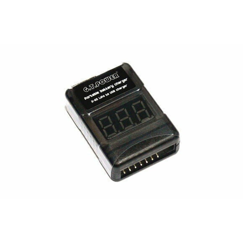 GT Power – Portable Battery Charger (2-6s Lipo to USB Charger)
