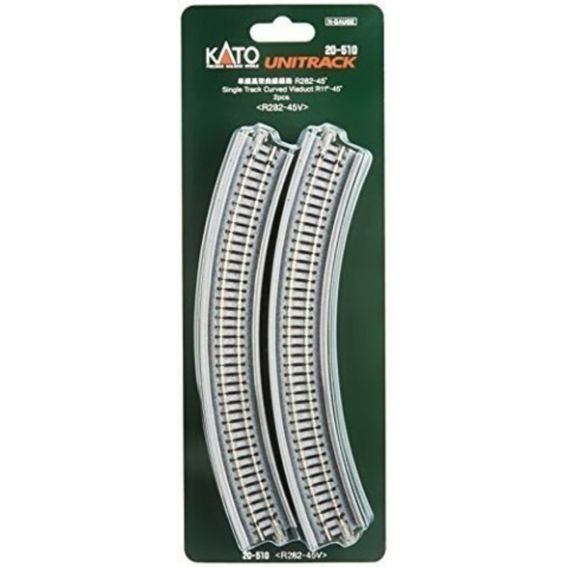 Kato 20-510 N 282mm 11″ Radius 45-Degree Viaduct (2)