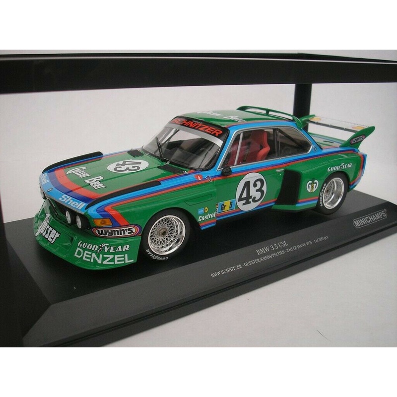 Minichamps – 1/18 BMW 3.5 CSL (Schnitzer/Quester/Krebs/Peltier) 24h Le Mans 1976
