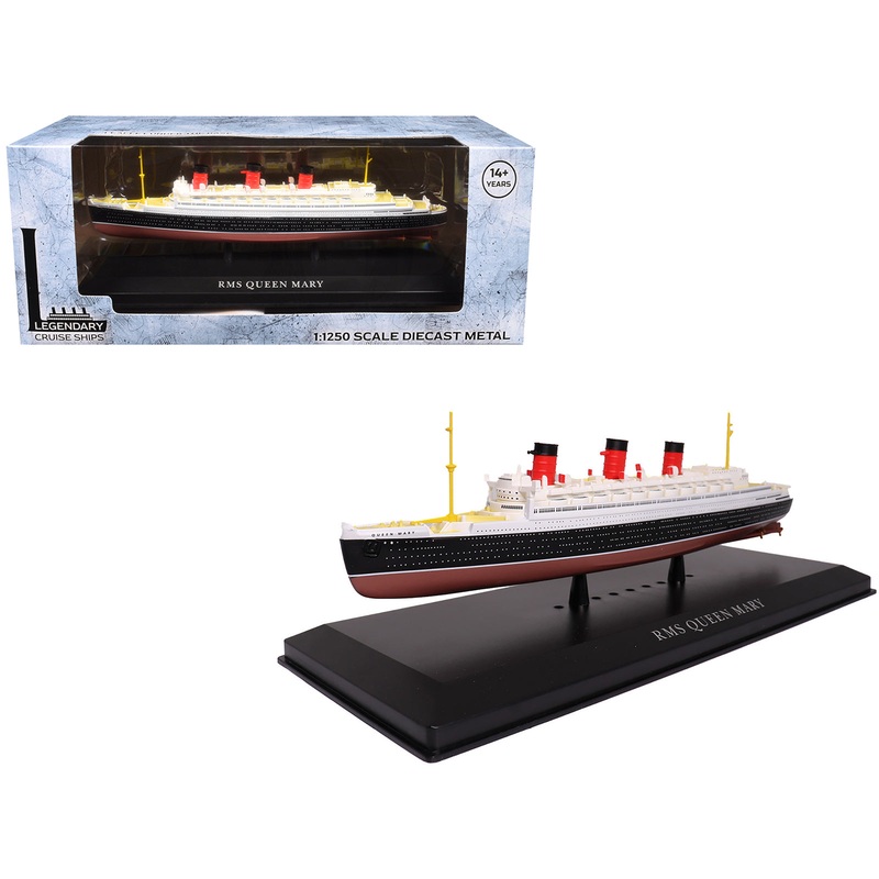 RMS Queen Mary Passenger Ship 1/1250 Diecast Model by Legendary Cruise Ships