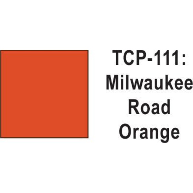 Tru Color TCP-111 Milwaukee Road Orange Paint 1 ounce