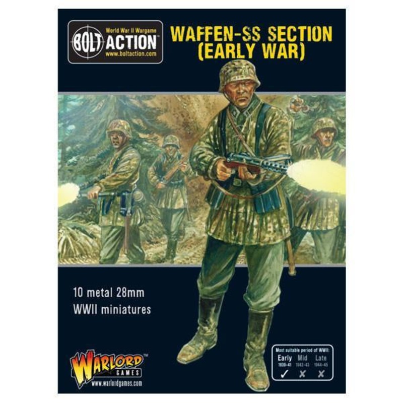 Warlord – Bolt Action: Early War Waffen-SS Squad (1939-1942) (Metal)