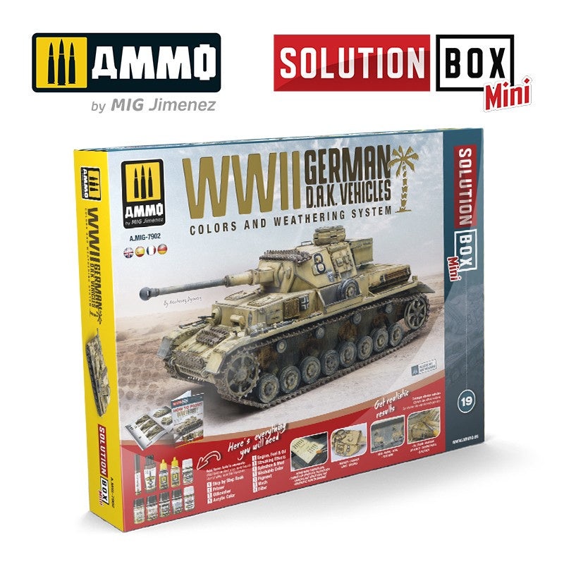 AMMO – SOLUTION BOX MINI – WWII German D.A.K. Vehicles