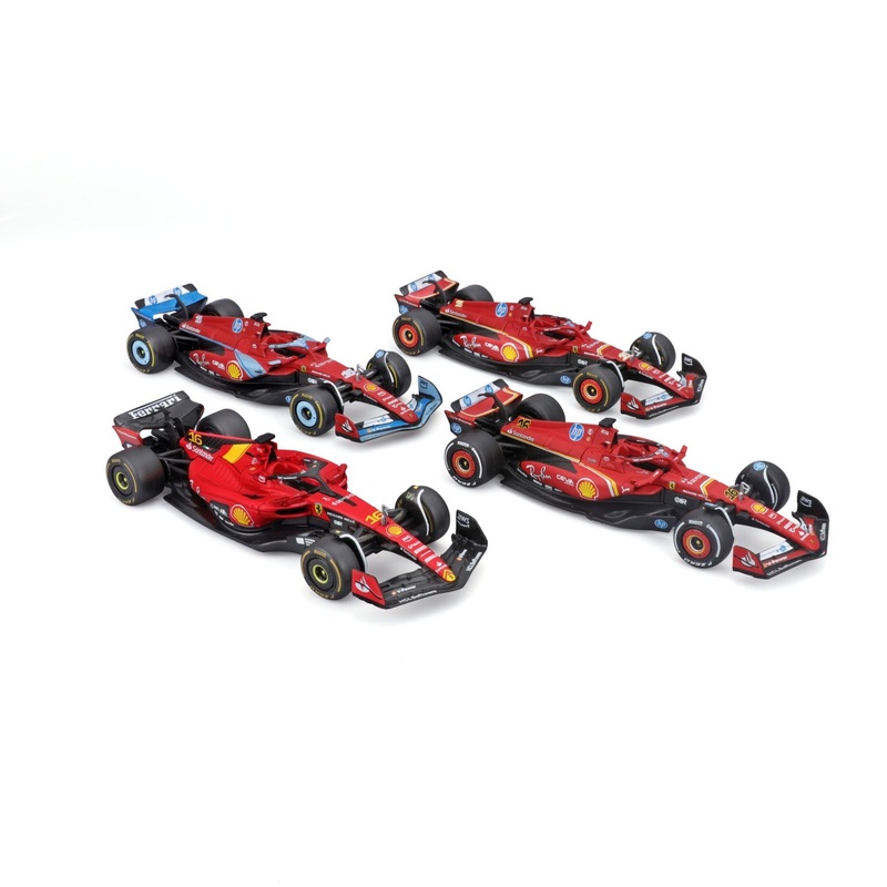 Burago – 1/43 Ferrari F1 4-Pack (#16 C.Leclerc)