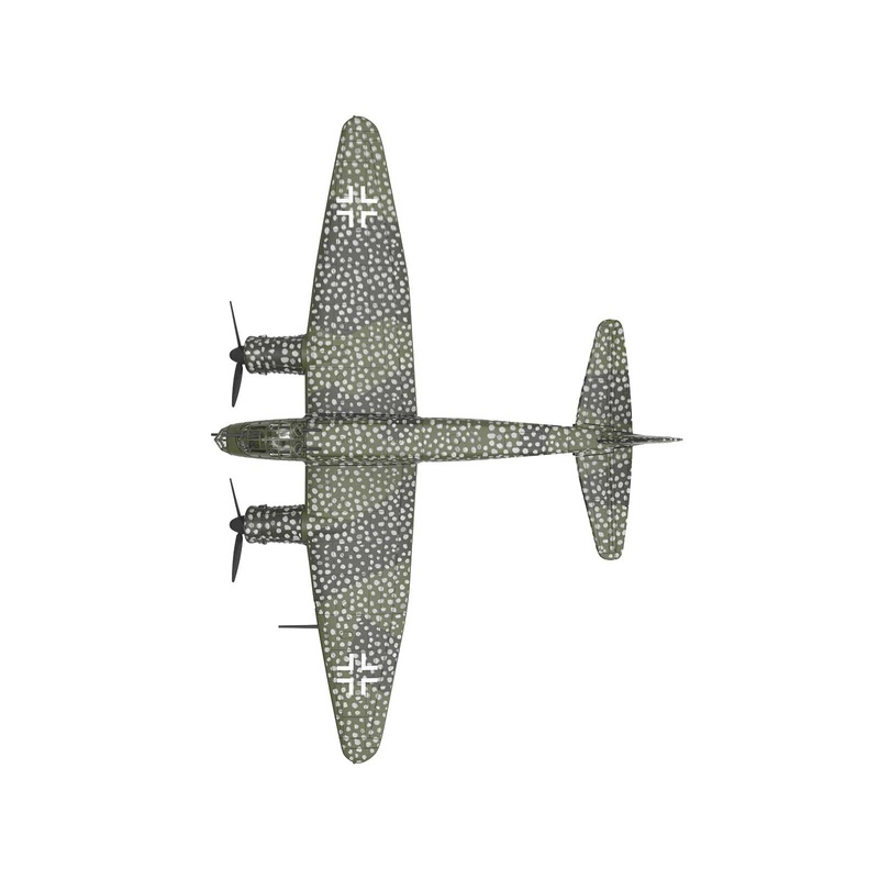 Junkers Ju 88 A-4 Combat Aircraft “8./KG 6 Operation Steinbock” German Luftwaffe (1944) “Planes of World War II” Series 1/144 Diecast Model Airplane by Luppa