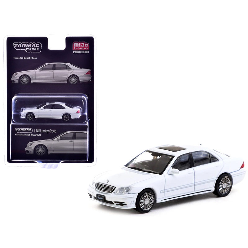 Mercedes-Benz S-Class Wald “Lamley Special Edition” Alabaster White “Global64” Series 1/64 Diecast Model by Tarmac Works