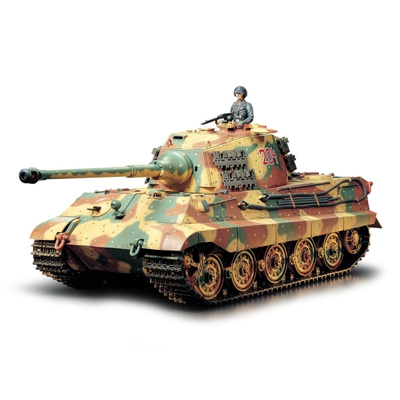 Tamiya – 1/16 King Tiger Production Turret – R/C Full Option Kit