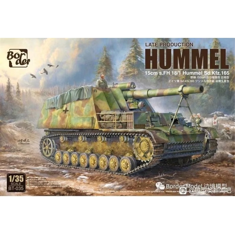 Border Model – 1/35 15cm s.FH 18/1 Hummel Sd. Kfz. 165 Late Production