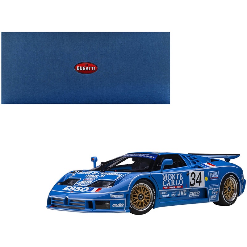 Bugatti EB110 #34 Alain Cudini – Eric Helary – Jean-Christophe Boullion 24 Hours of Le Mans (1994) 1/18 Model Car by Autoart