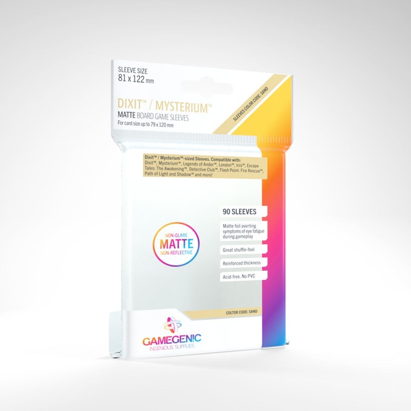 GameGenic – PRIME Sleeves: 81 x 122mm Dixit/Mysterium (Sand)