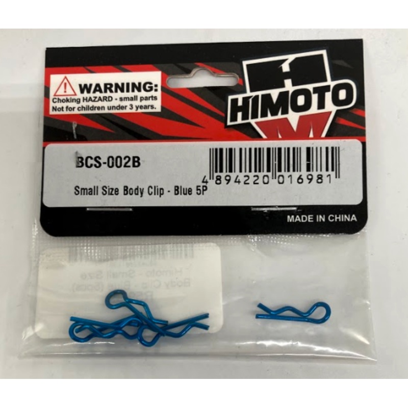 Himoto – Small Size Body Clip – Blue (5pcs)