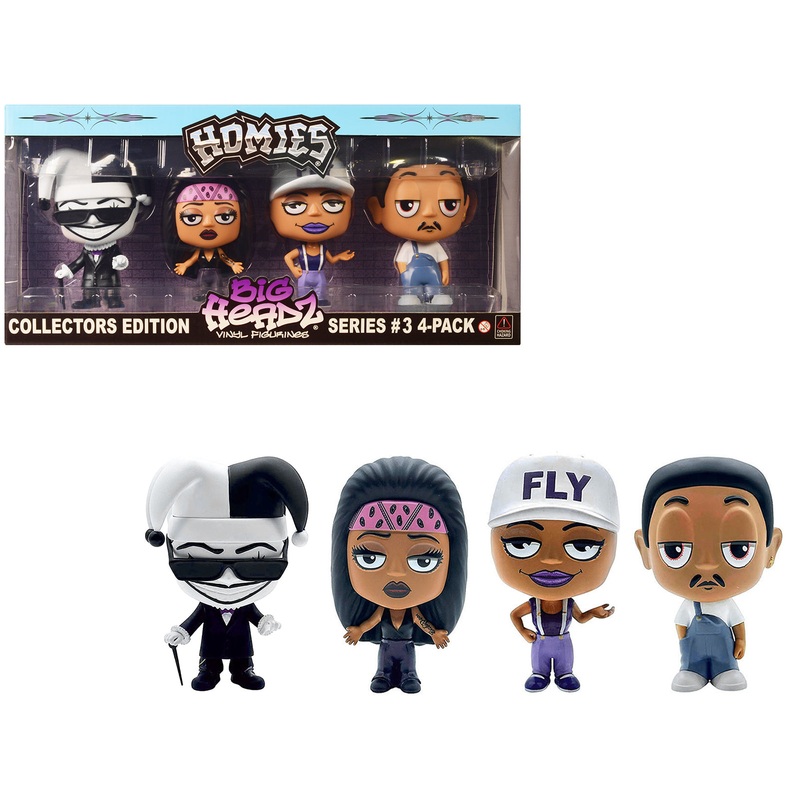 “Homies Big Headz” Series 3 Collector’s Edition 4-Pack of Figures by Homies