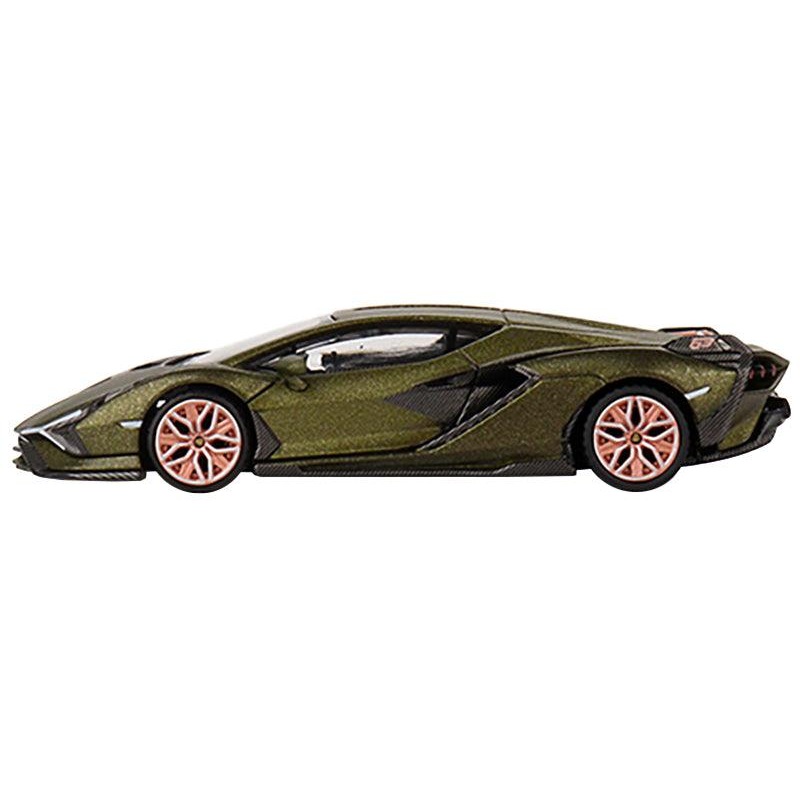 Lamborghini Sian FKP 37 “Presentation Edition” Matt Green Metallic Limited Edition to 4800 pieces Worldwide 1/64 Diecast Model Car by Mini GT
