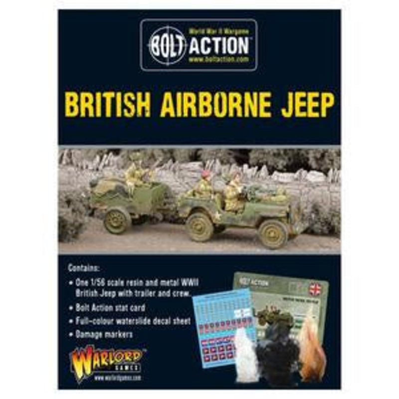 Warlord – Bolt Action  British Airborne Jeep & Trailer