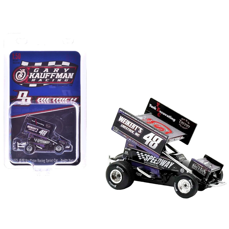 Winged Sprint Car #48 Danny Dietrich “Weikert’s Livestock – Speedway Cars” Gary Kauffman Racing (2025) 1/50 Diecast Model Car by ACME