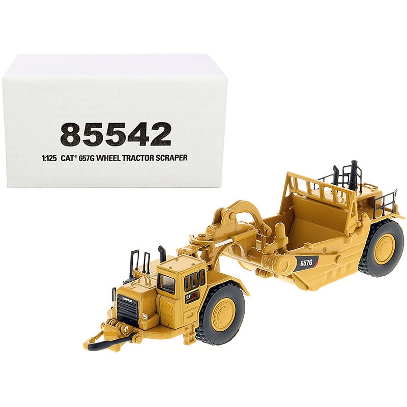 CAT Caterpillar 657G Wheeled Scraper Tractor “High Line” Series 1/125 Diecast Model by Diecast Masters