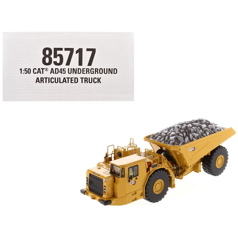 CAT Caterpillar AD45 Underground Articulated Truck Yellow “High Line” Series 1/50 Diecast Model by Diecast Masters