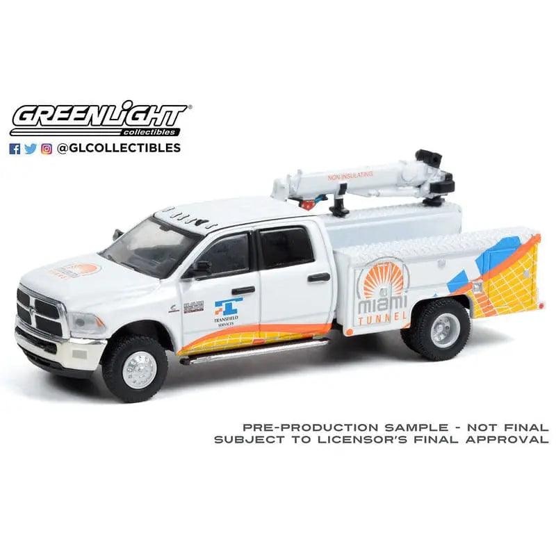 Greenlight – 2015 Ram 3500 Crane Truck – Port of Miami Tunnel -1:64 diecast