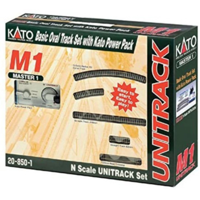 Kato 20-852 N Scale M1 UNITRACK Basic Oval with Kato Power Pack