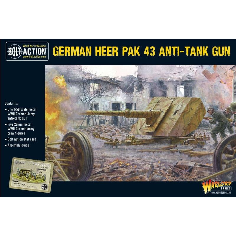 Warlord – Bolt Action  German Heer Pak 43 anti-tank gun