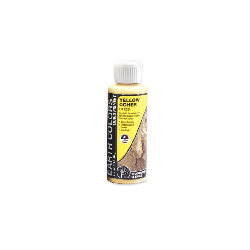 Woodland Scenics C1223 Earth colors, Yellow Ocher/4oz