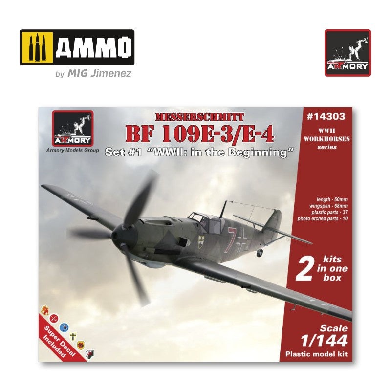 ARMORY – 1/144 Messerschmitt Bf 109E – WWII in the Beginning