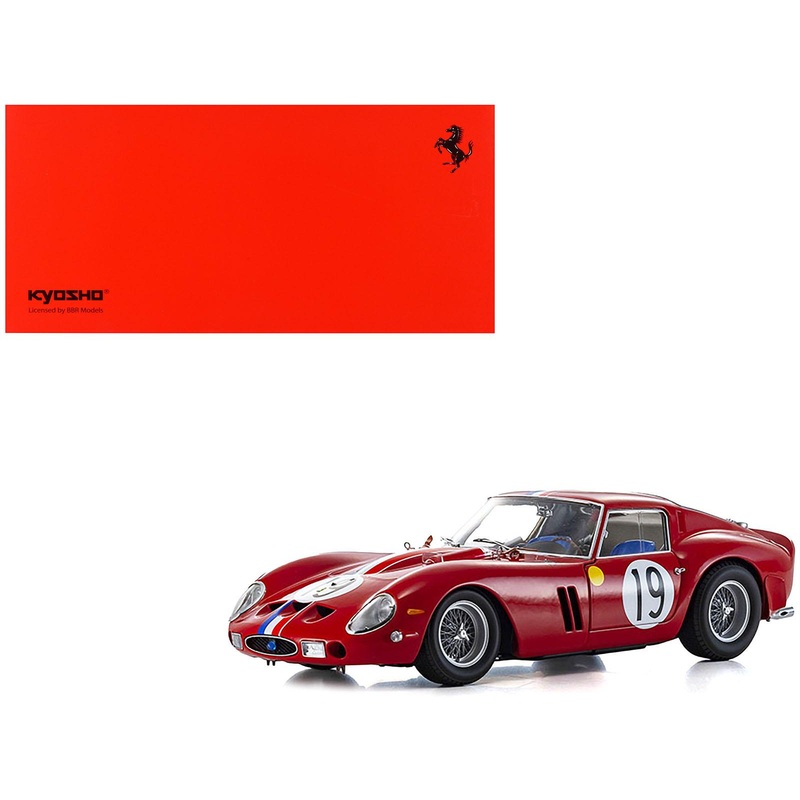 Ferrari 250 GTO #19 Pierre Noblet – Jean Guichet 2nd Place “24 Hours of Le Mans” (1962) 1/18 Diecast Model Car by Kyosho