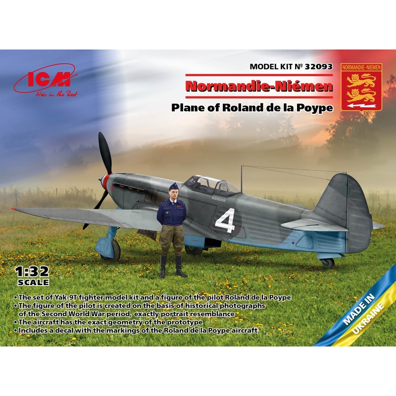 ICM – 1/32 Yak-9T – Plane of Roland de la Poype