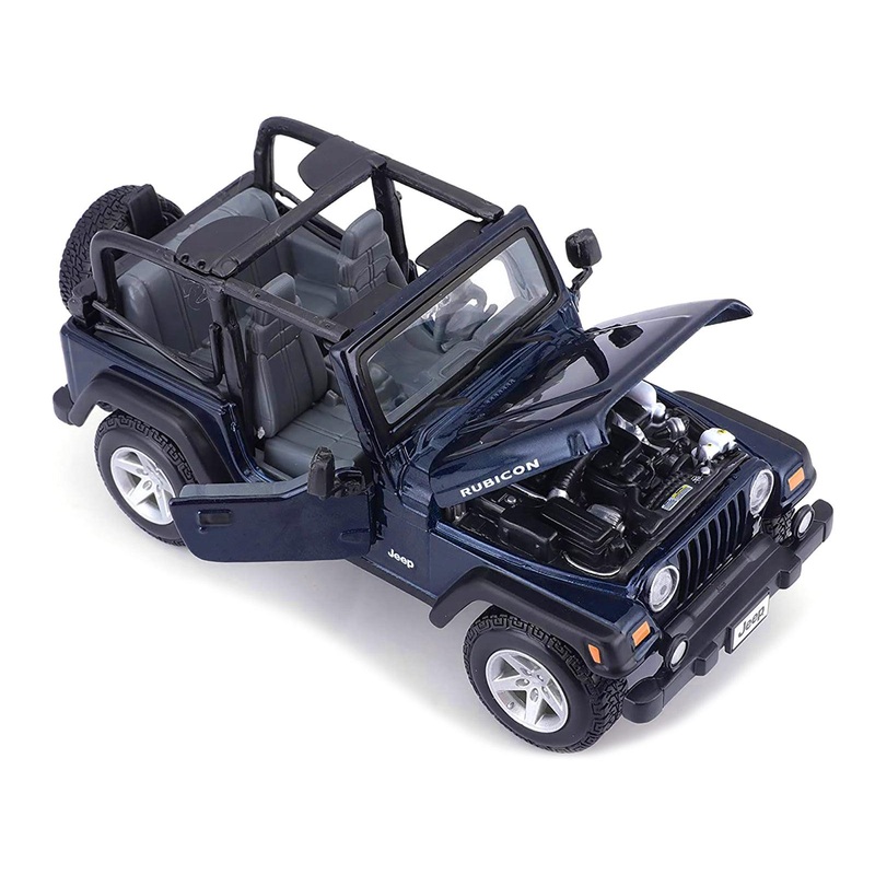 Jeep Wrangler Rubicon Dark Blue 1/27 Diecast Model Car by Maisto