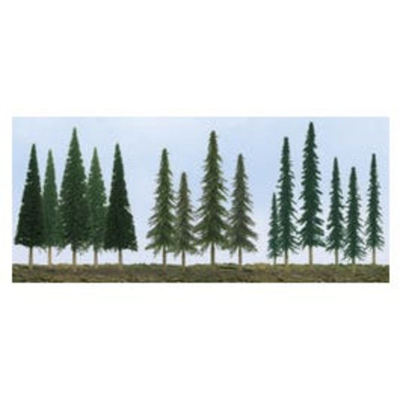 JTT 92118 Bulk Evergreens 2.5″ to 6″ Scenic N/HO Pine, Conifer, Spruce, 90/pk