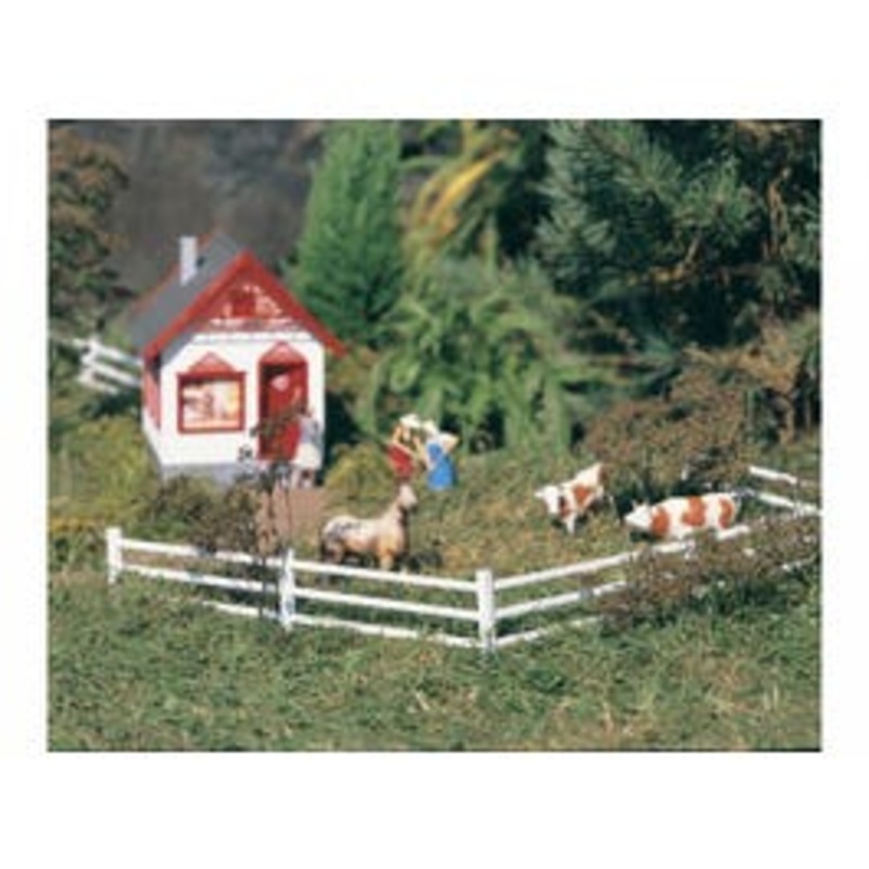 PIKO #62291 White Wooden Fence