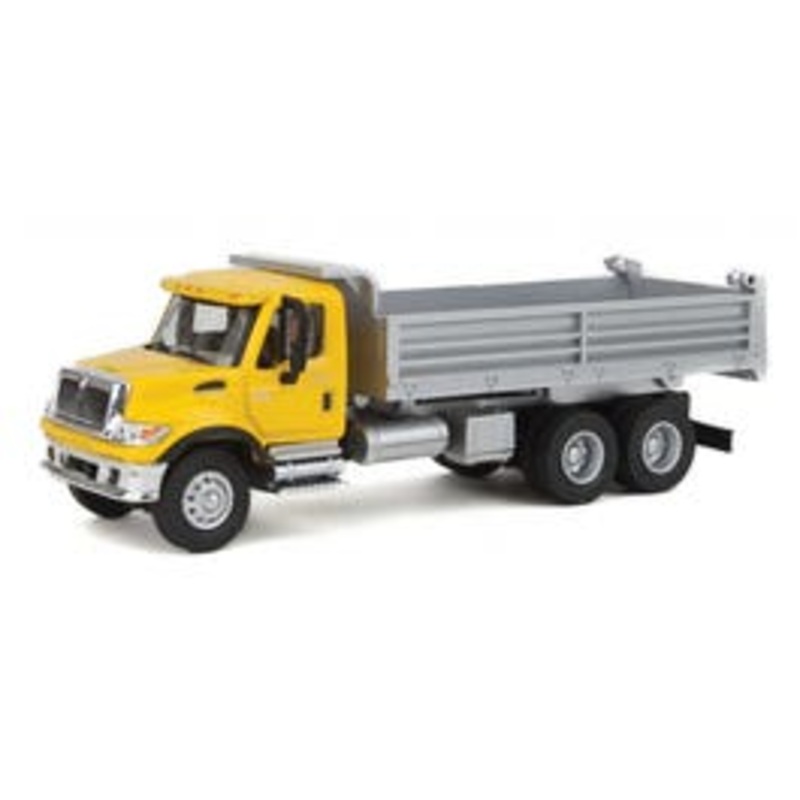 Walthers #949-11663 International 7600 3-Axle Heavy-Duty Dump Truck – Yellow