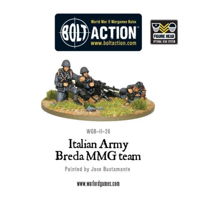 Warlord – Bolt Action  Italian Army Breda medium machine gun team