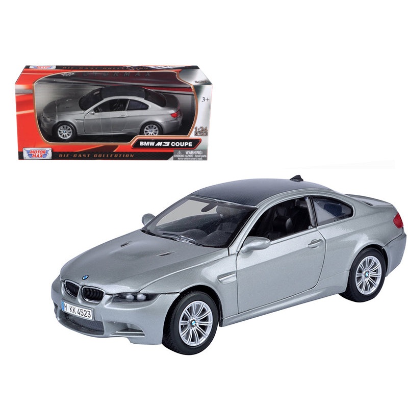 BMW M3 Coupe Gray Metallic 1/24 Diecast Model Car by Motormax