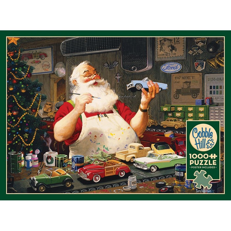 Cobble Hill – Santa Painting Cars (1000 pcs)