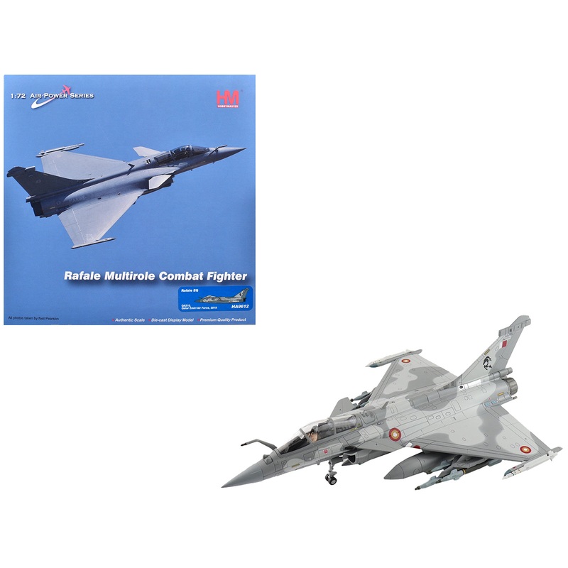 Dassault Rafale EQ Fighter Aircraft “QA210” (2019) Qatar Emiri Air Force “Air Power Series” 1/72 Diecast Model by Hobby Master