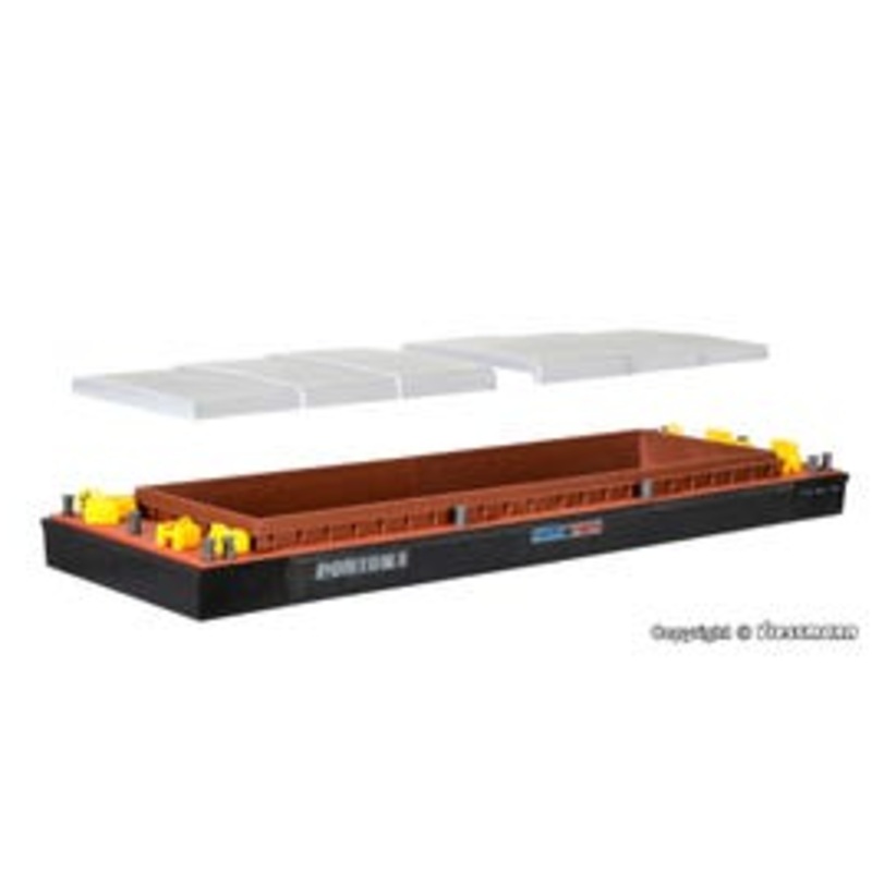Kibri 38524  HO Barge for bulk goods or containers kit
