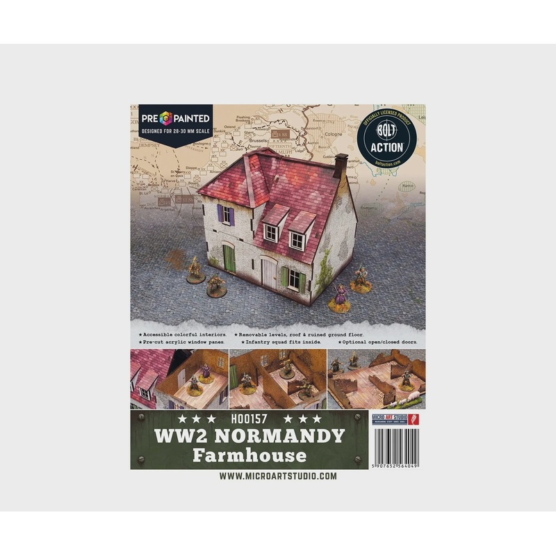 Micro Art Studio – WW2 Normandy Farmhouse Pre-painted (H00157)