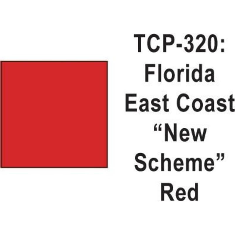 Tru Color TCP-320 Florida East Coast, New Scheme (Modern) Red Paint 1 ounce