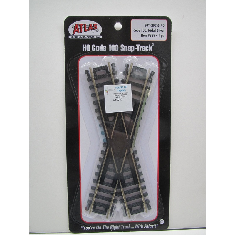 Atlas 839 HO, Code 100, 30 Degree Crossing