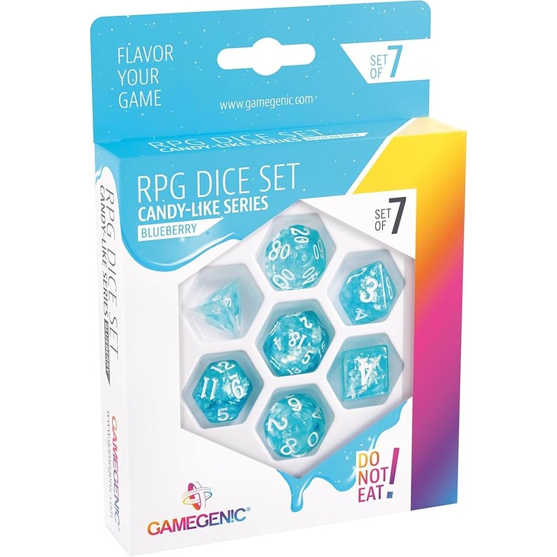 GameGenic – RPG Dice Set – Candy-like Series – Blueberry