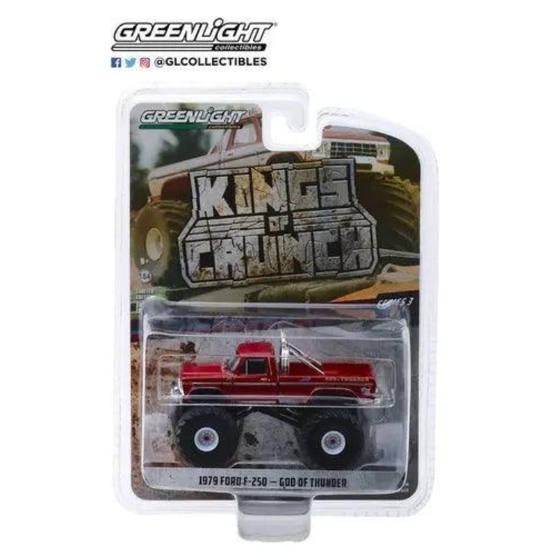 Greenlight – Kings of Crunch 3 – 1979 Ford F-250 Monster Truck – God of Thunder