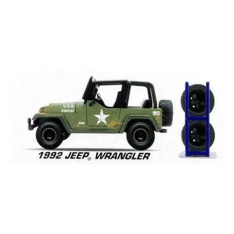 Jada Just Trucks – 1992 Jeep Wrangler (Green) 1:24