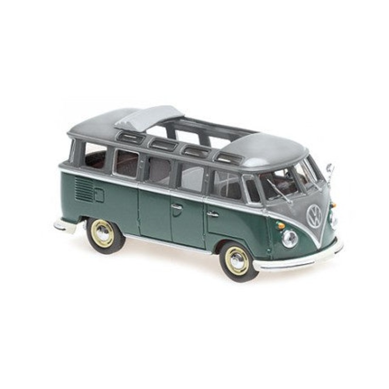 Minichamps – 1/43 Volkswagen T1 Samba Bus 1963 Grey/Green